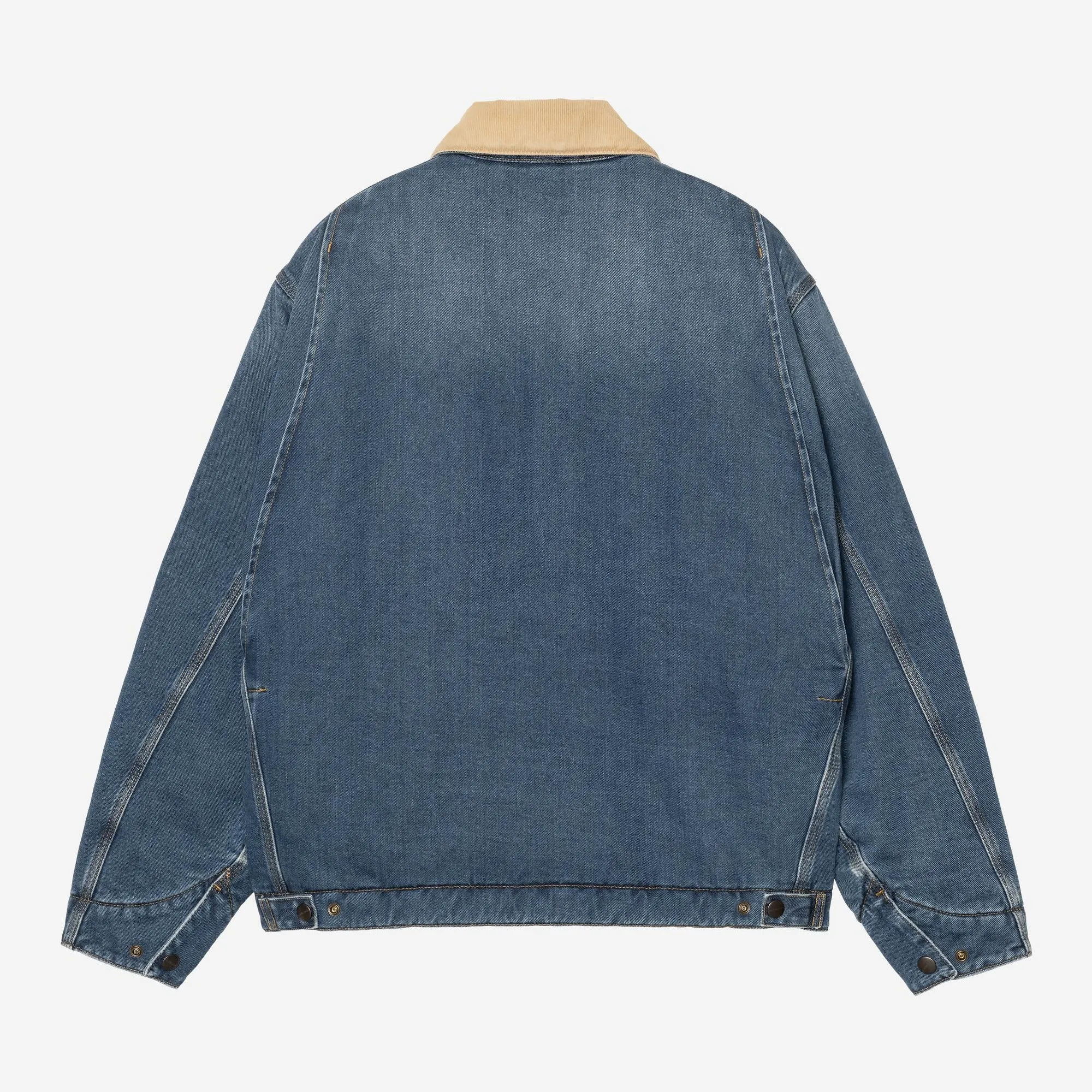 Carhartt WIP Mens OG Detroit Maitland Denim Jacket | Blue / Dusty Hamilton Brown sold by The Foot Factory product image thumbnail 2