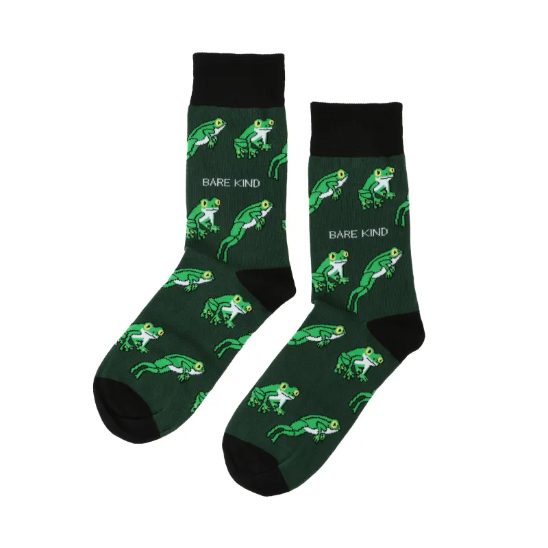 Bare Kind Save the Tree Frog Bamboo Socks sold by The Foot Factory