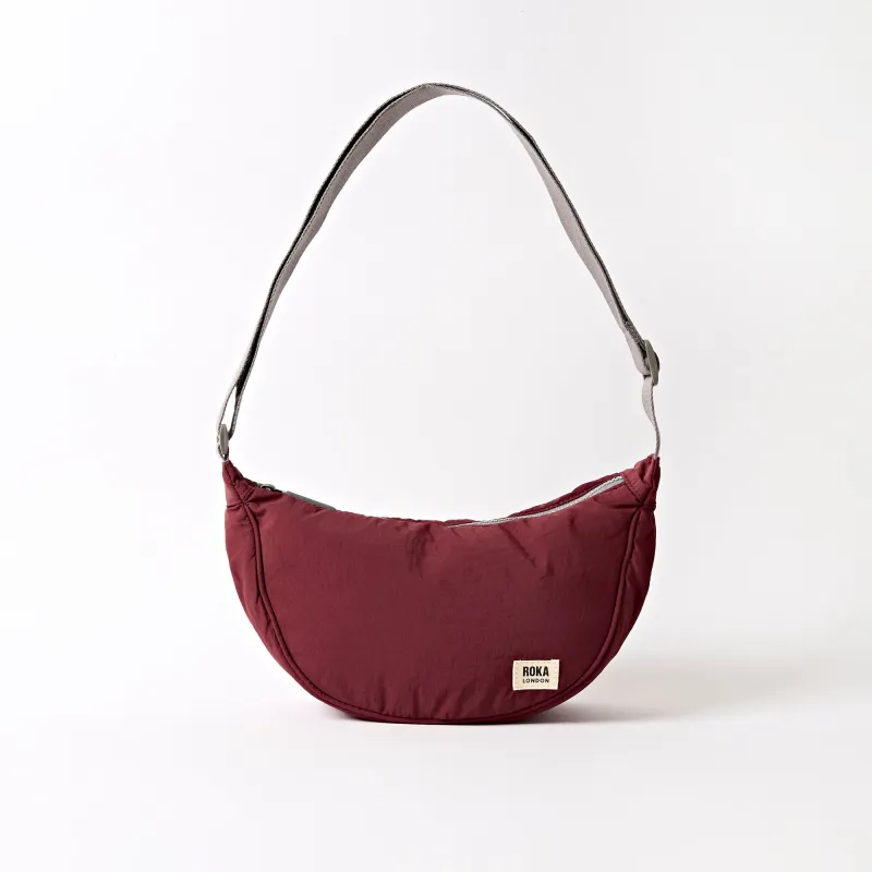 ROKA Farringdon Bordeaux Recycled Taslon Bag sold by The Foot Factory