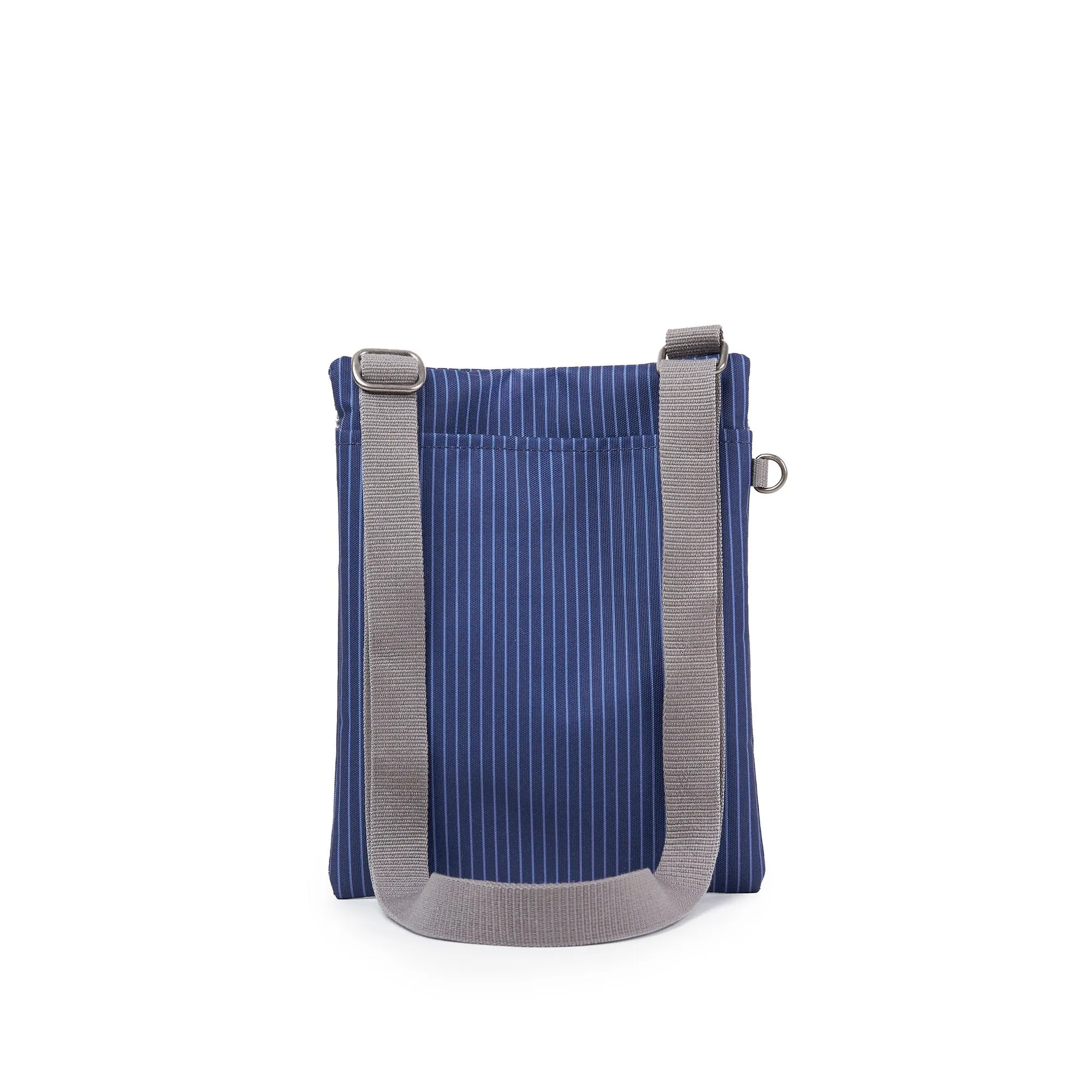 ROKA Chelsea B Dark Denim Pinstripe Recycled Nylon Bag sold by The Foot Factory product image thumbnail 3