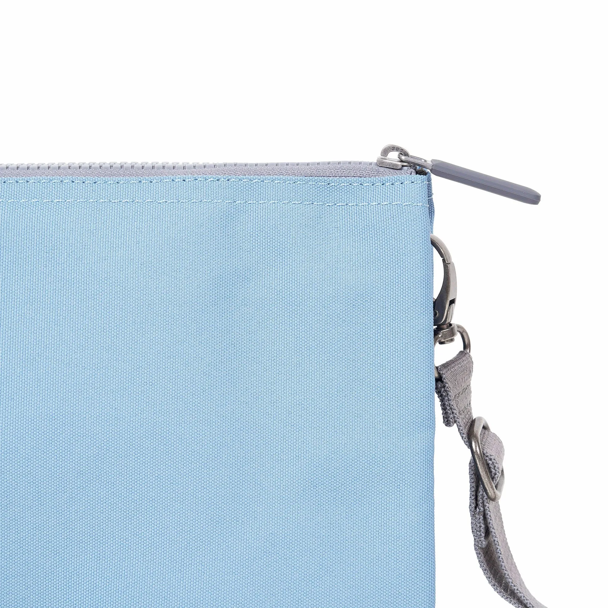 ROKA Carnaby Crossbody XL Retro Blue Recycled Canvas Bag sold by The Foot Factory product image thumbnail 4