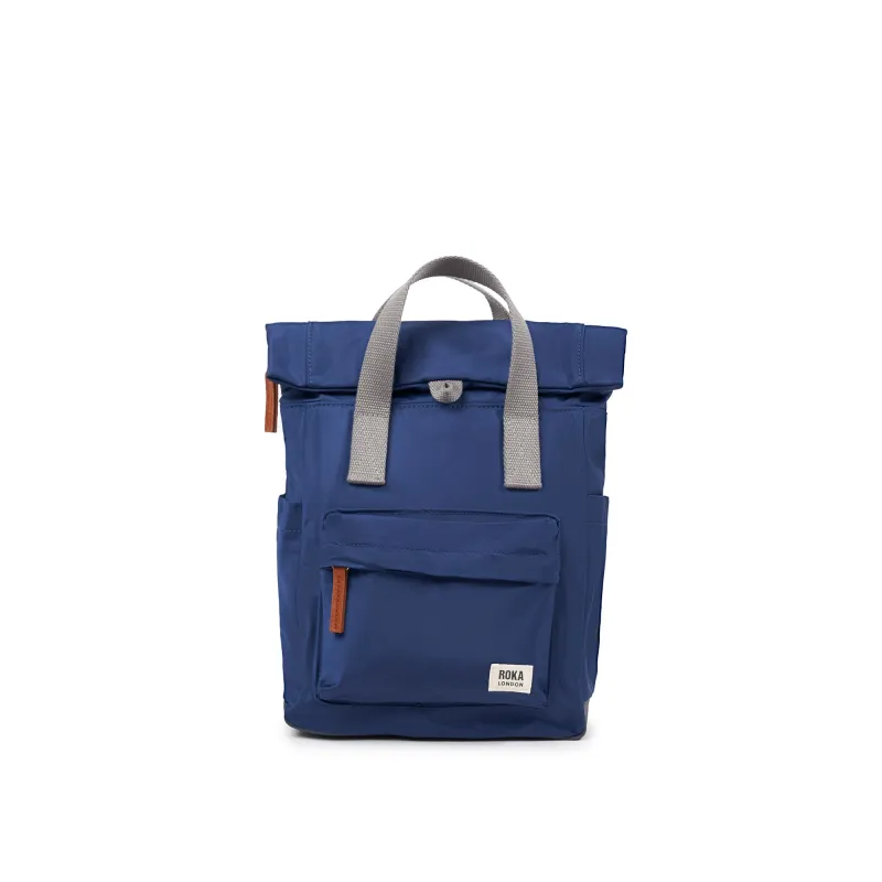 ROKA Canfield B Crisp Blue Small Recycled Nylon Bag sold by The Foot Factory