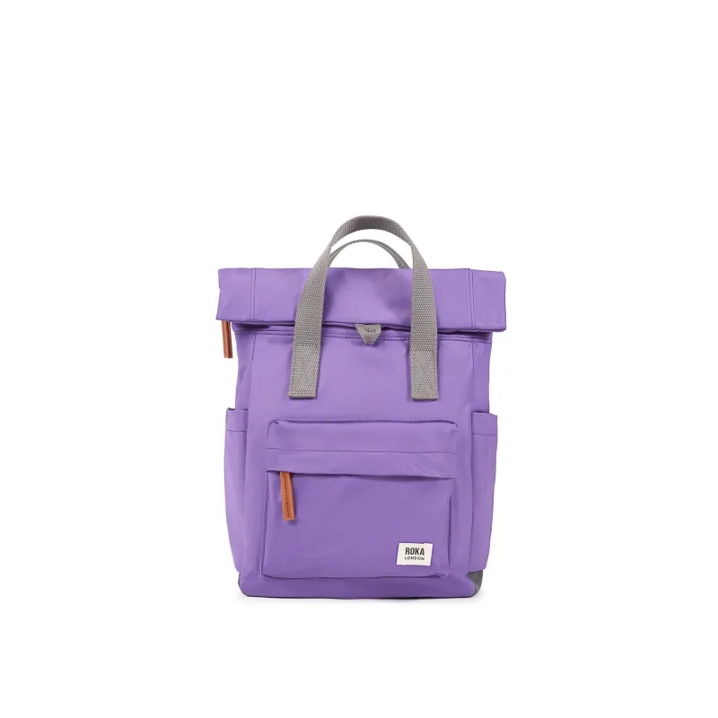 ROKA Canfield B Fresh Purple Small Recycled Nylon Bag sold by The Foot Factory