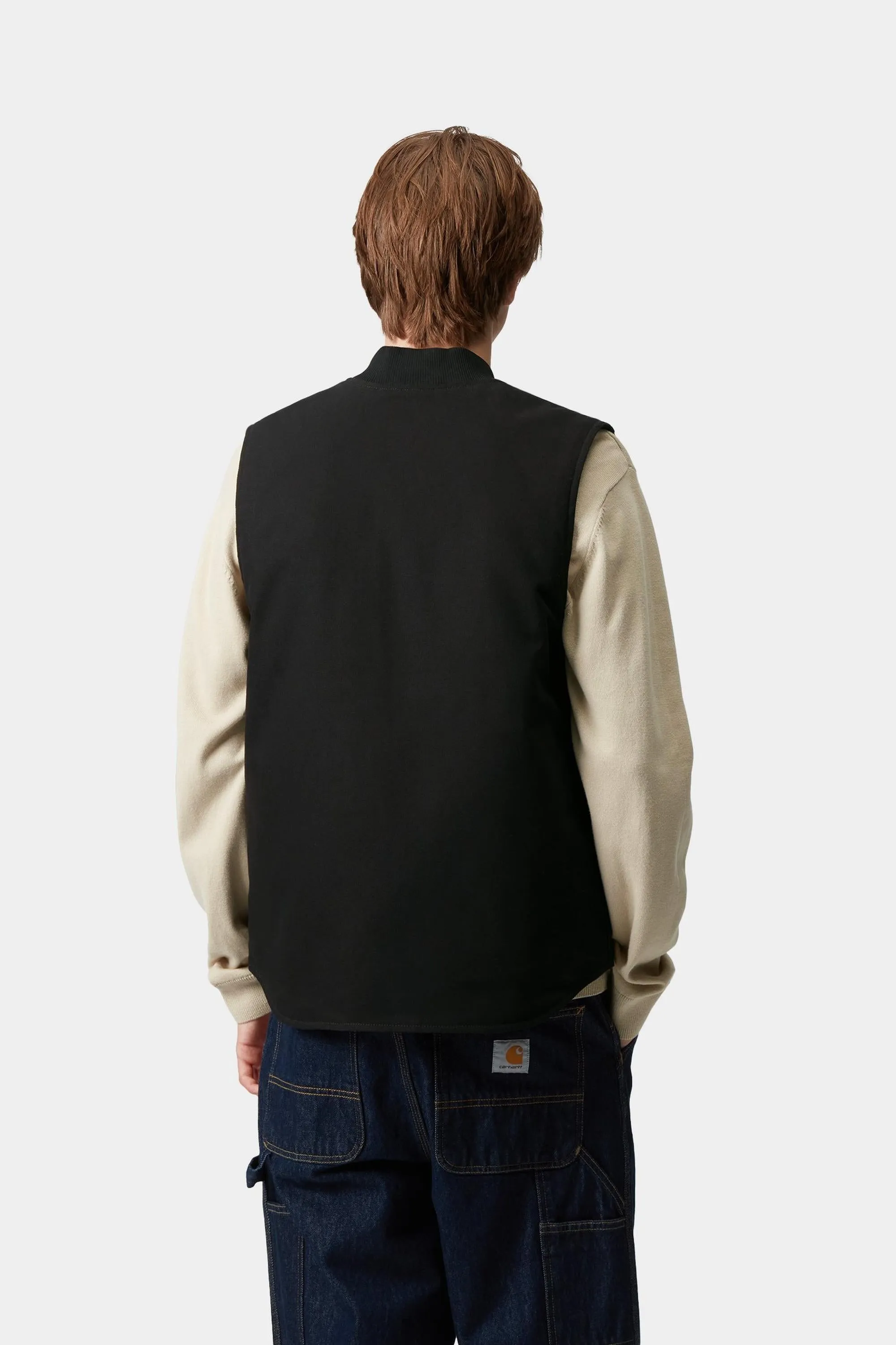 Carhartt WIP Mens Classic Vest | Black Rigid sold by The Foot Factory product image thumbnail 4