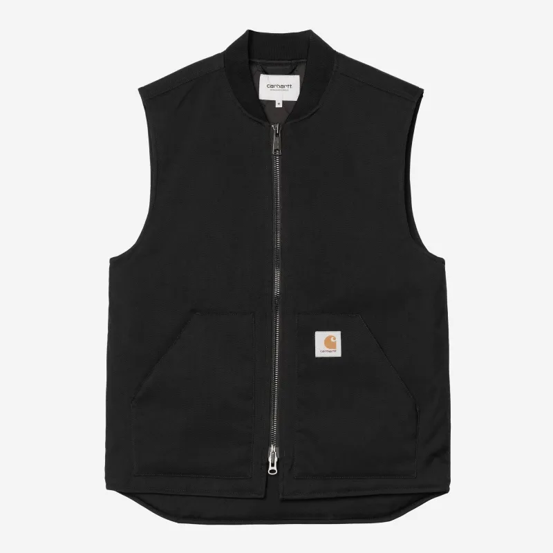 Carhartt WIP Mens Leroy Vest | Black sold by The Foot Factory