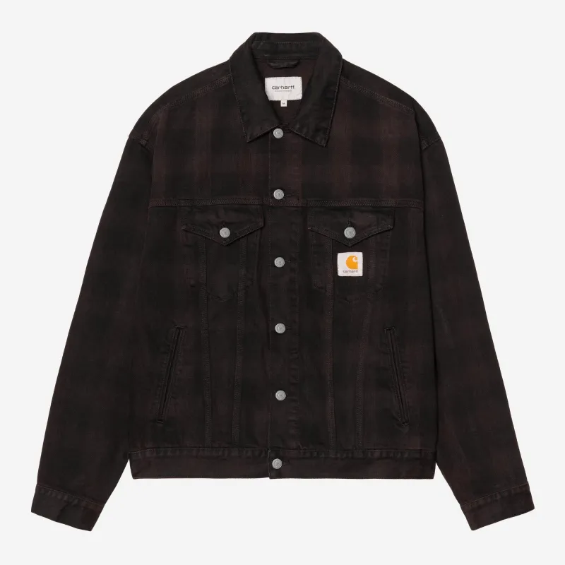 Carhartt WIP Mens Everson Trucker Jacket | Black sold by The Foot Factory