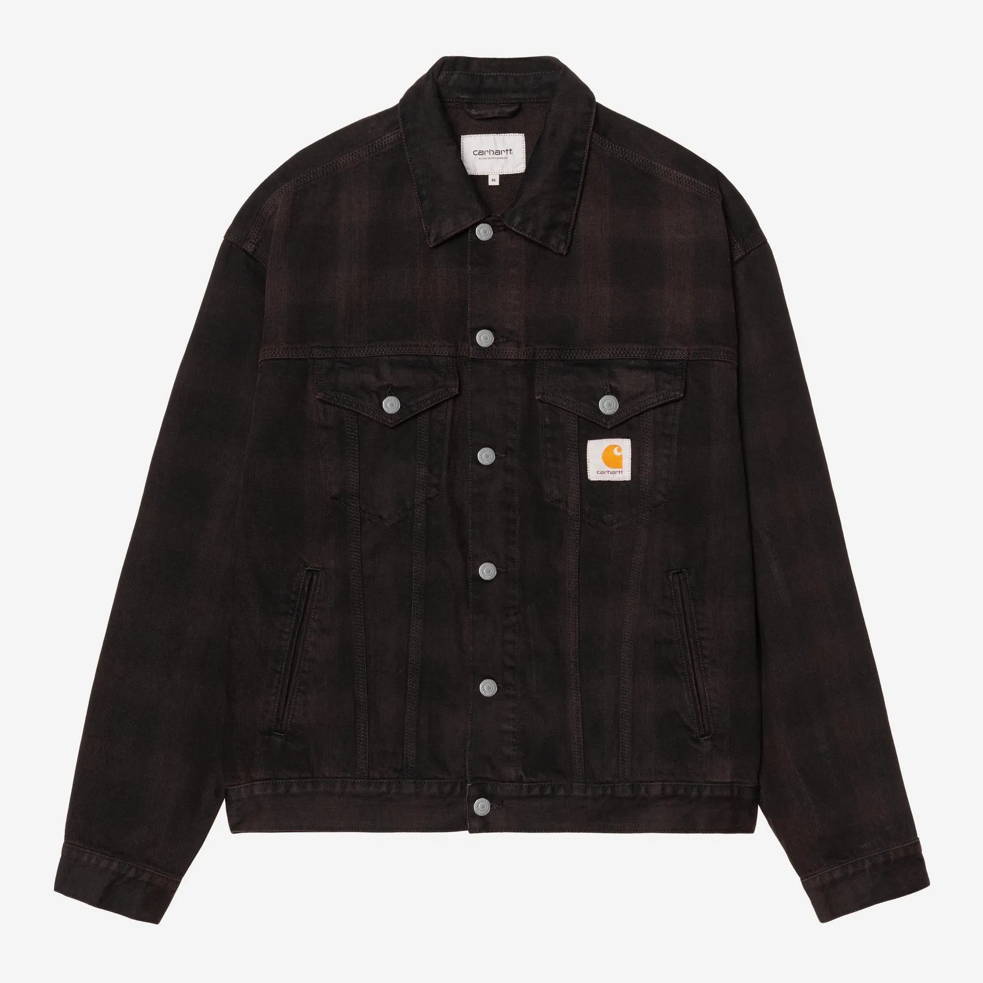 Carhartt WIP Mens Everson Trucker Jacket | Black sold by The Foot Factory