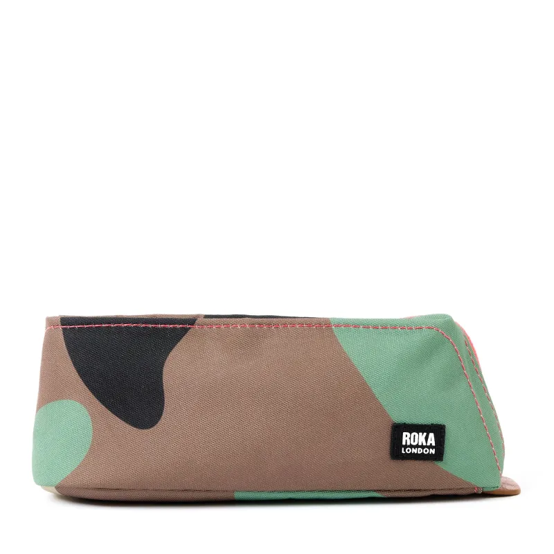 ROKA Pimlico Vintage Camo Small Recycled Canvas Pouch sold by The Foot Factory