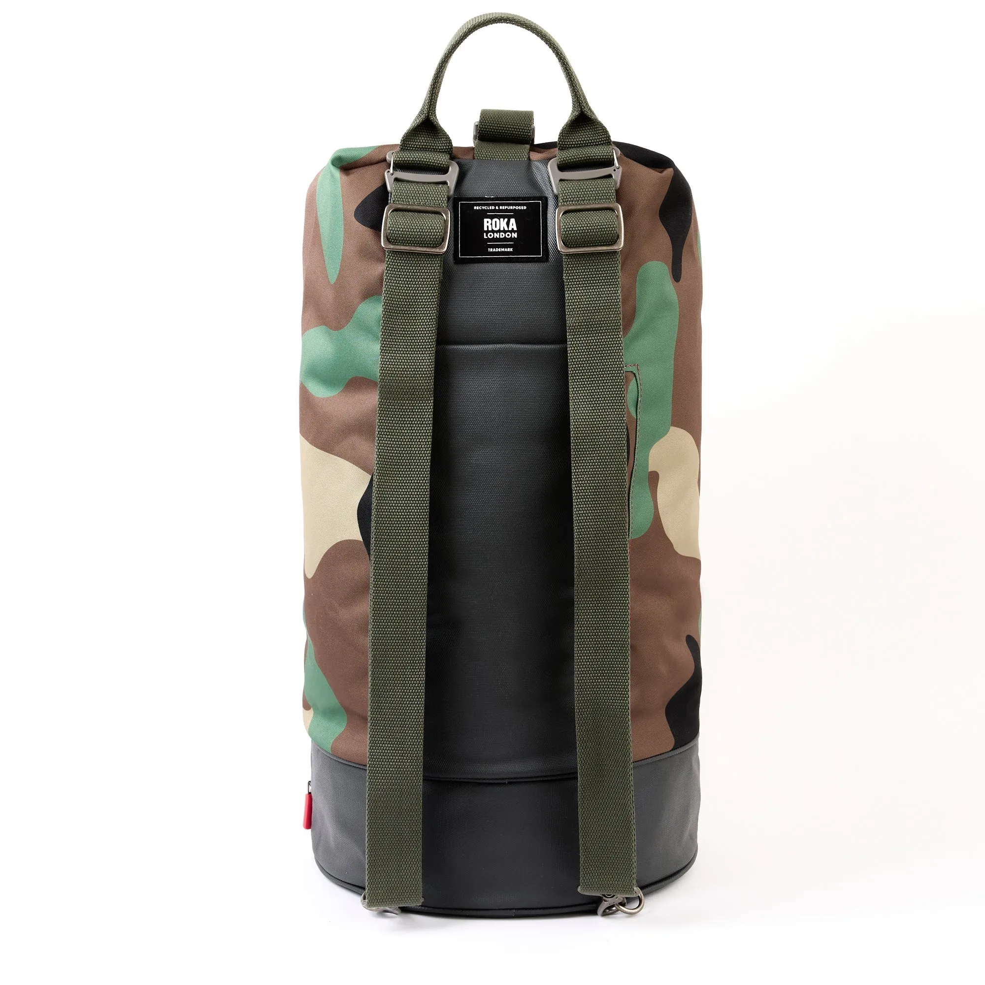 ROKA Heathrow Large Recycled Canvas Bag | Vintage Camo sold by The Foot Factory product image thumbnail 3
