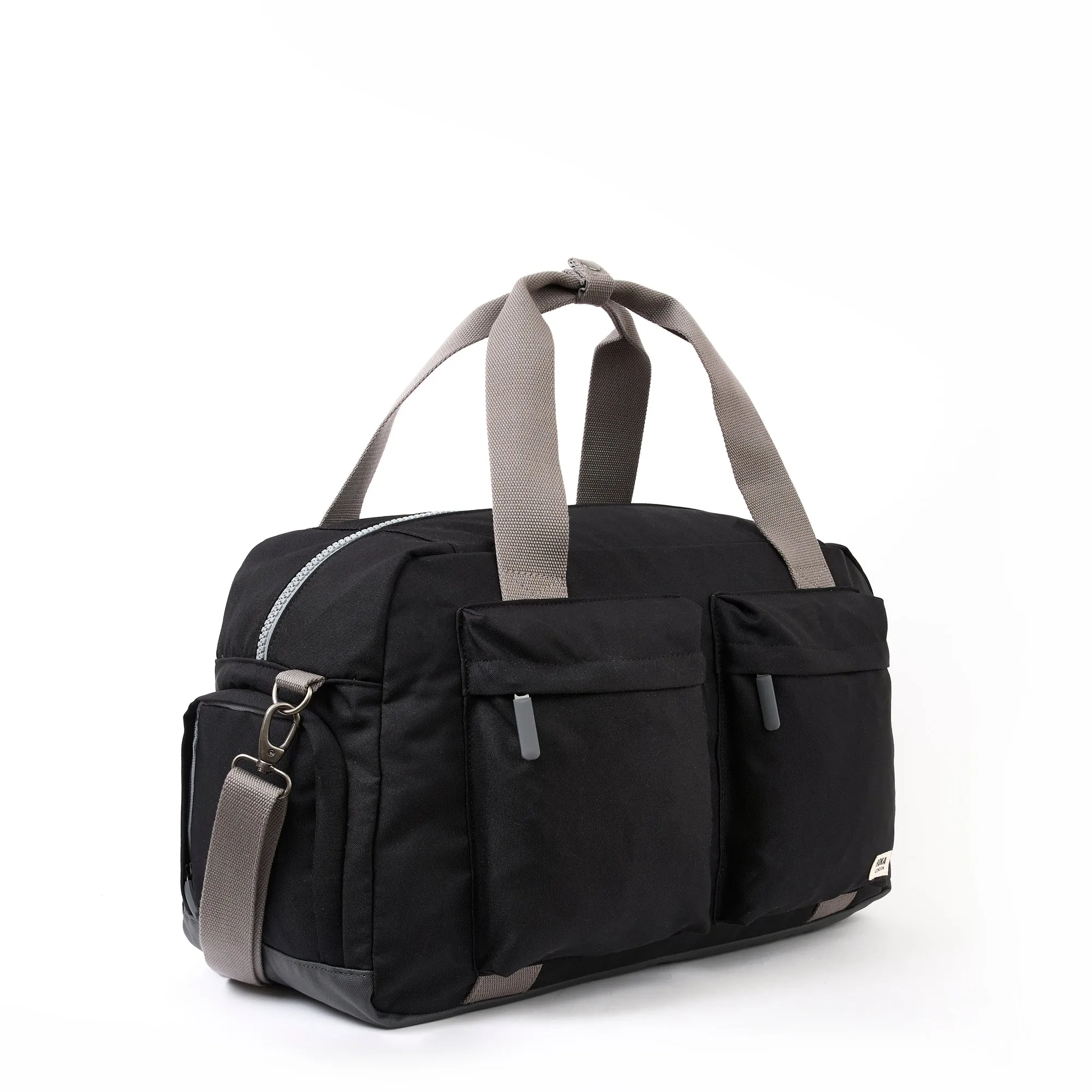 ROKA Gatwick Large Recycled Canvas Bag | Ash sold by The Foot Factory product image thumbnail 2