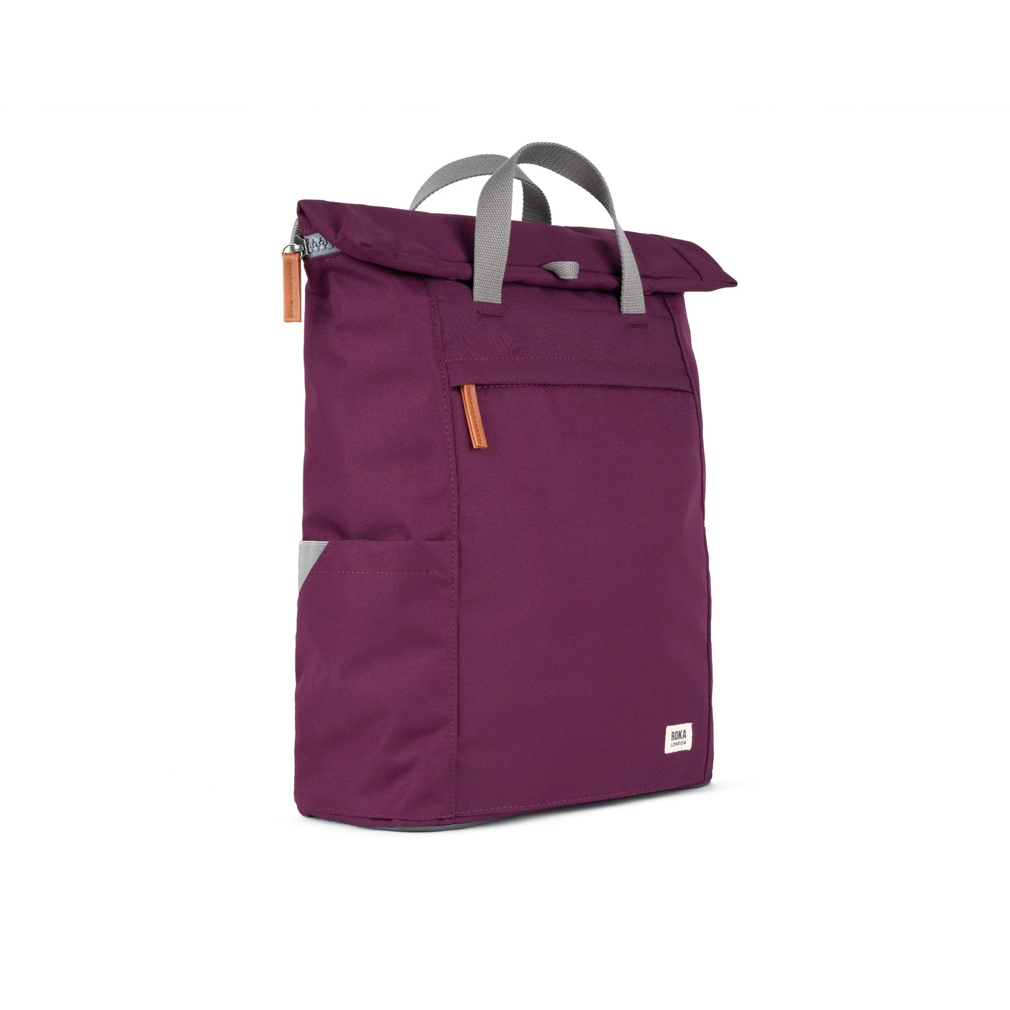 ROKA Finchley A Cherry Lacquer Large Recycled Canvas Bag sold by The Foot Factory product image thumbnail 2