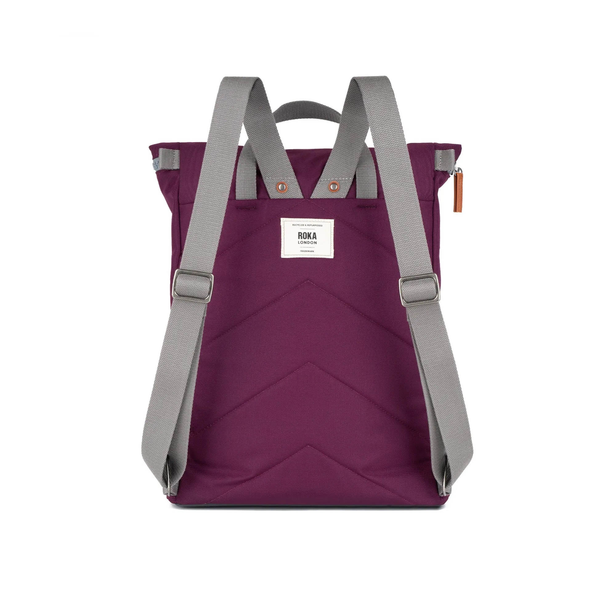 ROKA Finchley A Cherry Lacquer Large Recycled Canvas Bag sold by The Foot Factory product image thumbnail 3