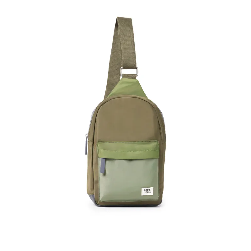 ROKA Willesden B Large Recycled Nylon Bag | Military Tonal sold by The Foot Factory