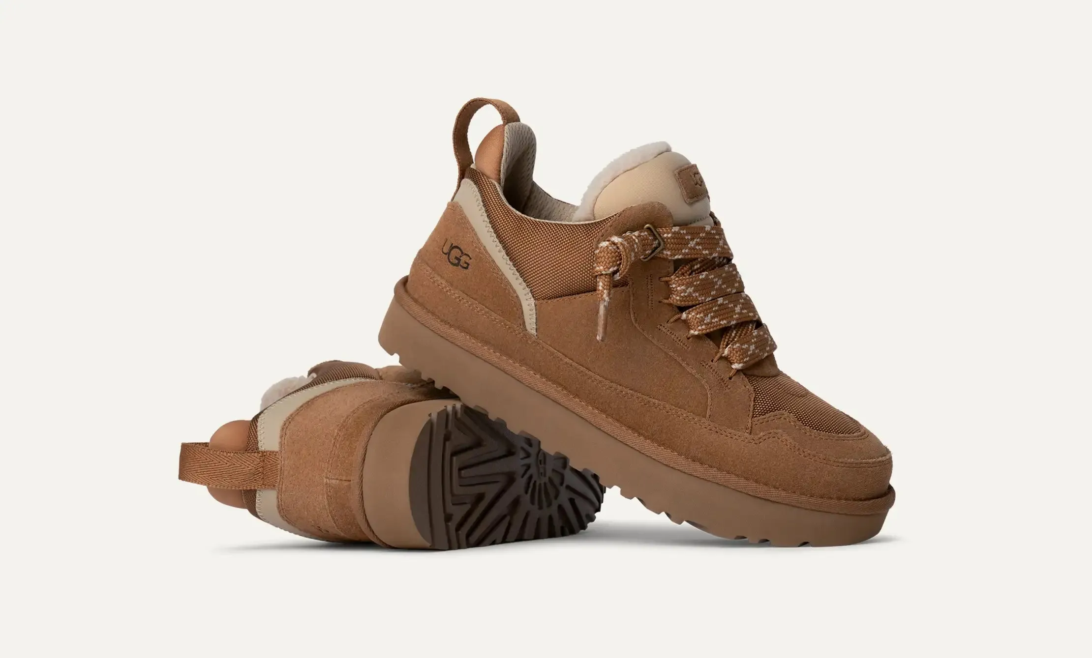 UGG Mens Lowmel Trainers | Chestnut sold by The Foot Factory product image thumbnail 3