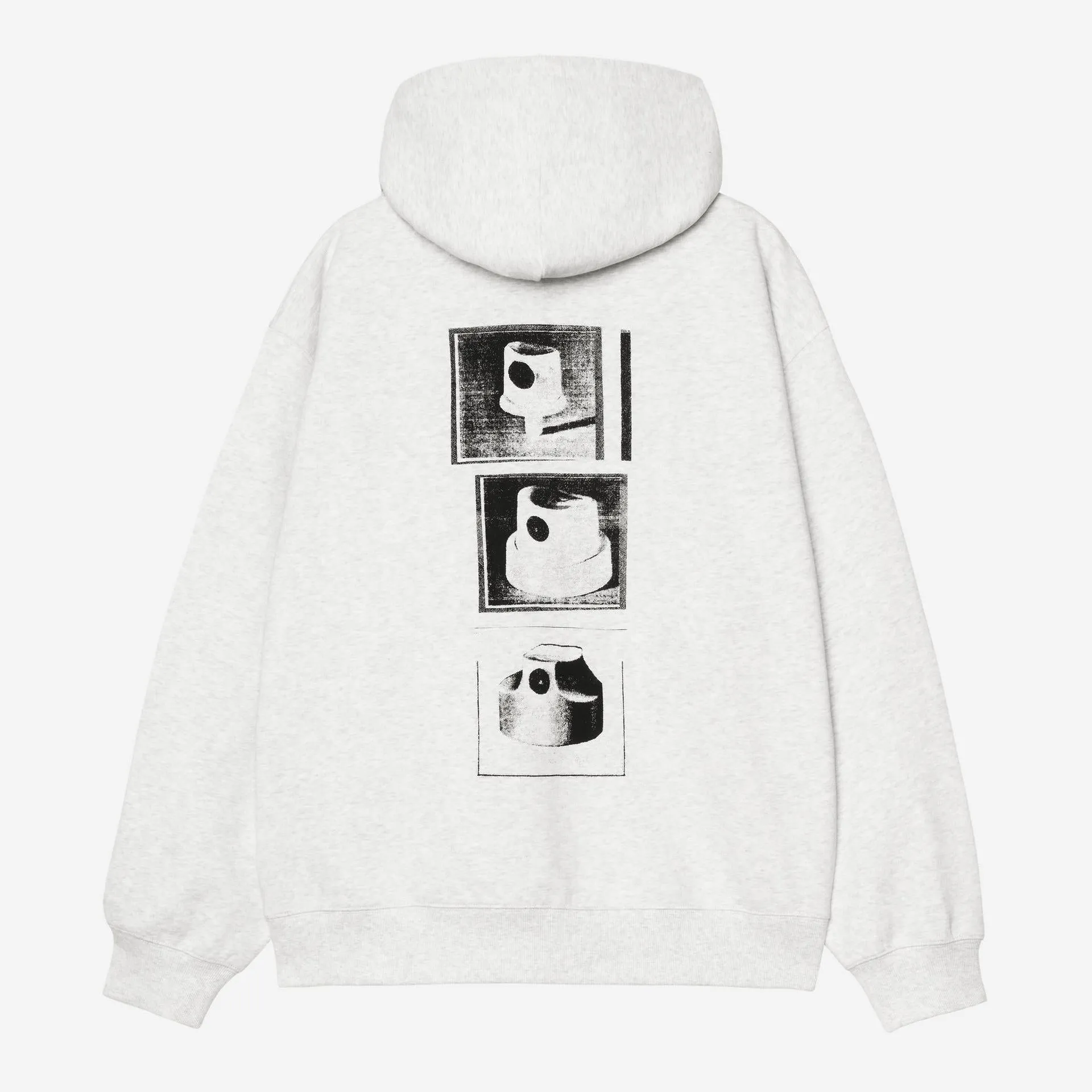 Carhartt WIP Mens Caps Hoodie | Ash Heather sold by The Foot Factory product image thumbnail 2