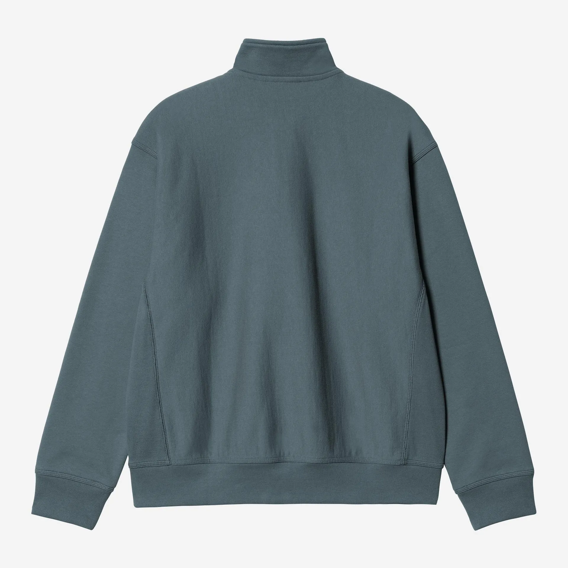 Carhartt WIP Mens Half Zip American Script Sweat Top | Office Blue sold by The Foot Factory product image thumbnail 2