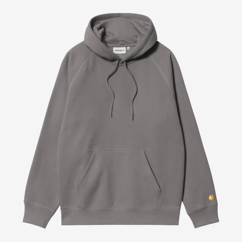 Carhartt WIP Mens Chase Hoodie | Porphyry sold by The Foot Factory