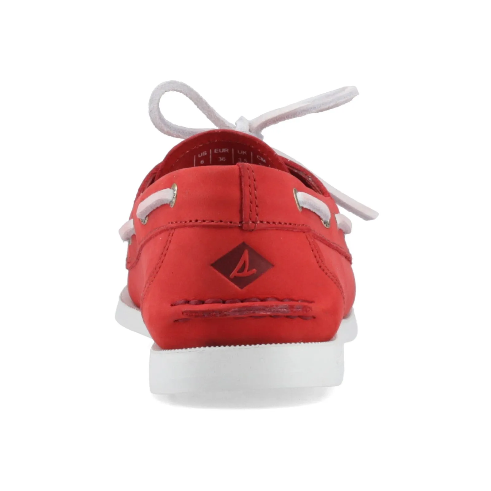 Sperry Womens Authentic Original 1-Eye Boat Shoe | Red sold by The Foot Factory product image thumbnail 3