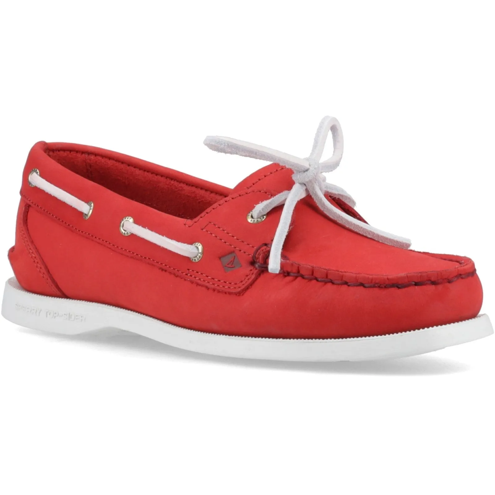 Sperry Womens Authentic Original 1-Eye Boat Shoe | Red sold by The Foot Factory product image thumbnail 2