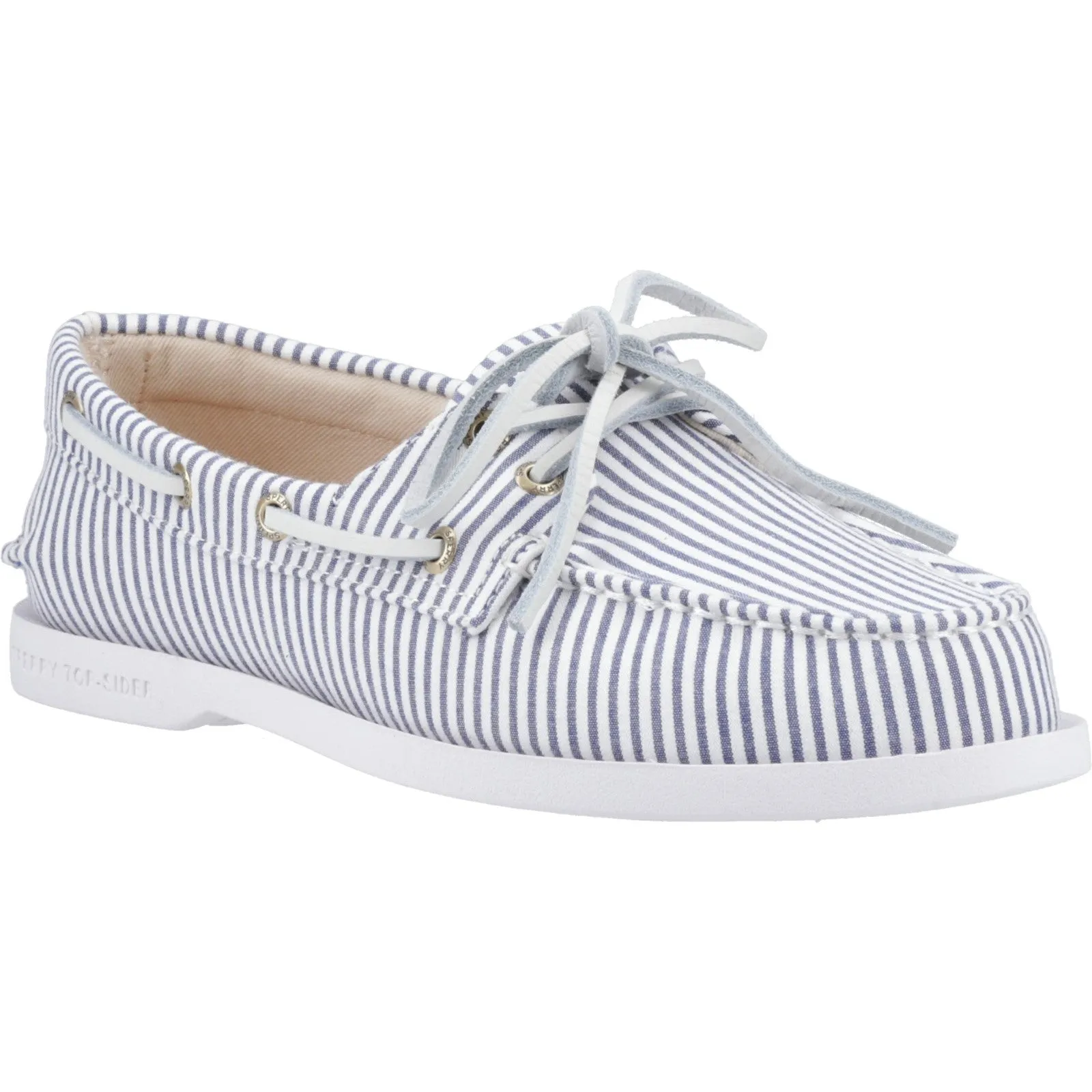 Sperry Womens Authentic Original 2-Eye Boat Shoe | Navy White sold by The Foot Factory product image thumbnail 2