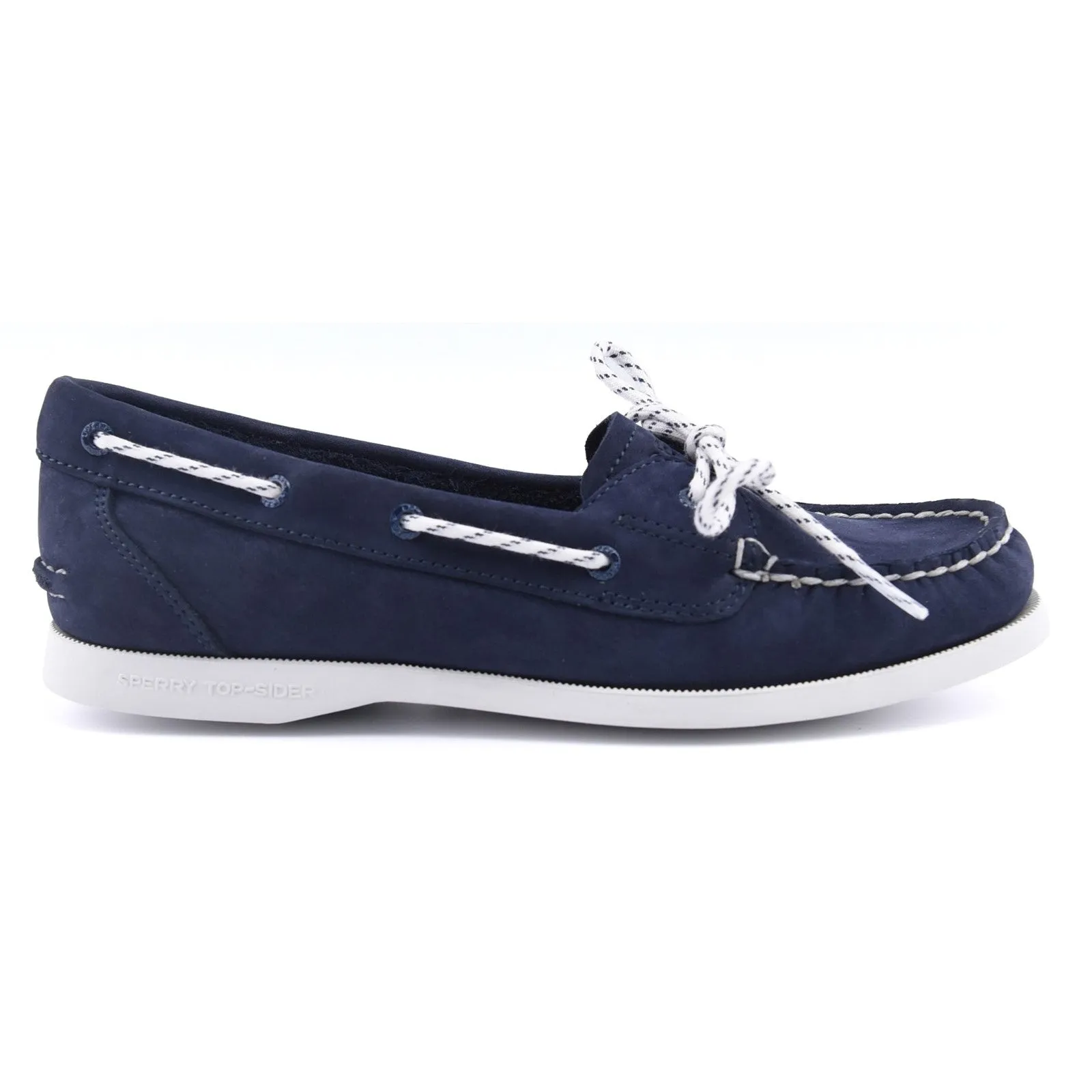 Sperry Womens Authentic Original 1-Eye Boat Shoe | Navy sold by The Foot Factory