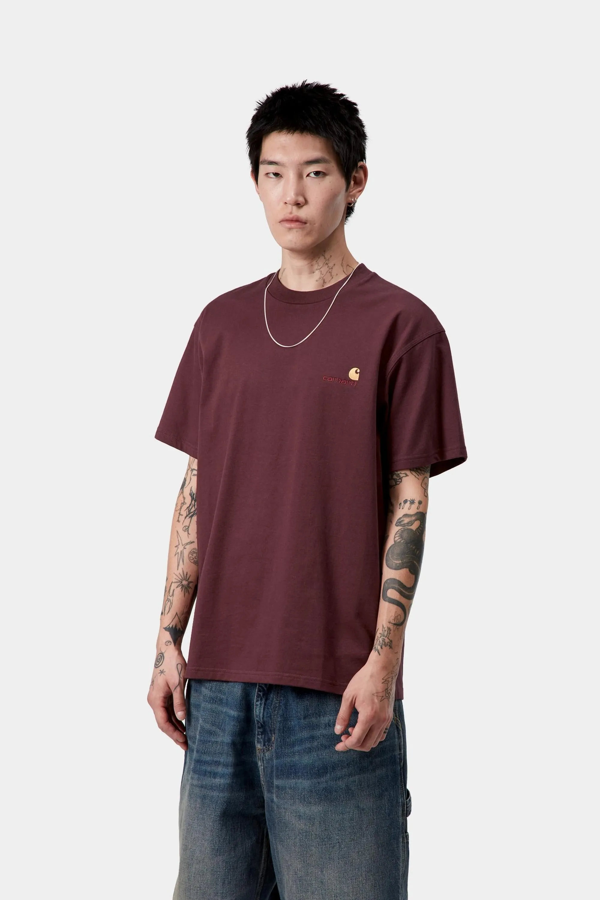 Carhartt WIP Mens Short Sleeved American Script T-Shirt | Rondo sold by The Foot Factory product image thumbnail 3