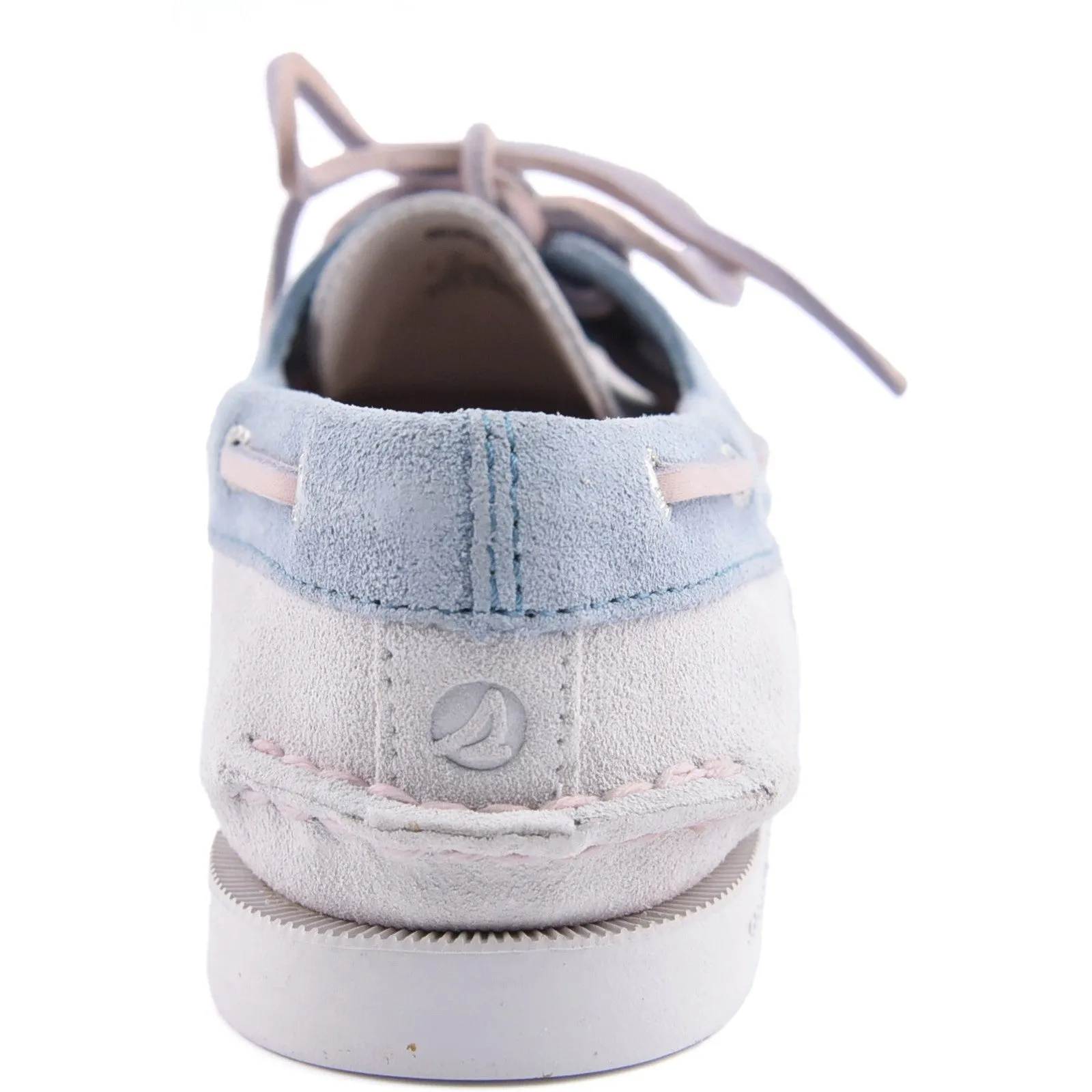 Sperry Womens Authentic Original 2-Eye Boat Shoe | White Blue sold by The Foot Factory product image thumbnail 4