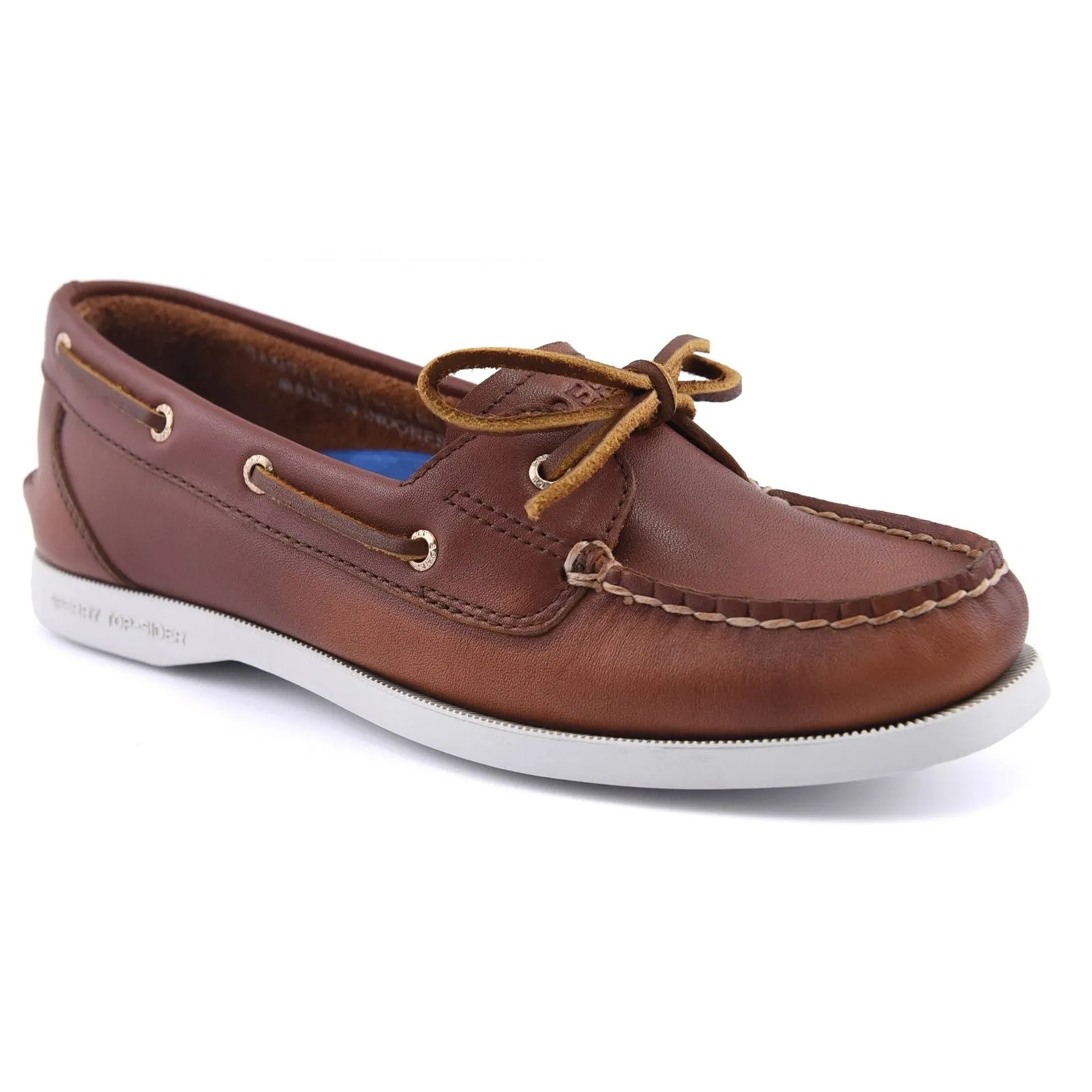 Sperry Womens Authentic Original 1-Eye Boat Shoe | Brown sold by The Foot Factory product image thumbnail 2