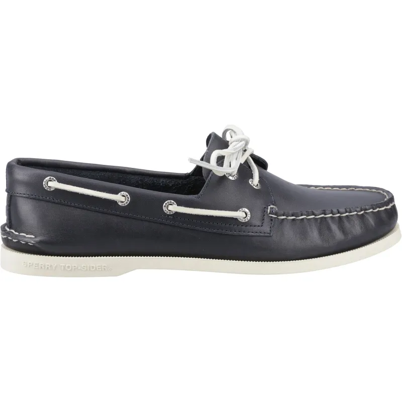 Sperry Mens Authentic Original 2-Eye Boat Shoes | Navy sold by The Foot Factory