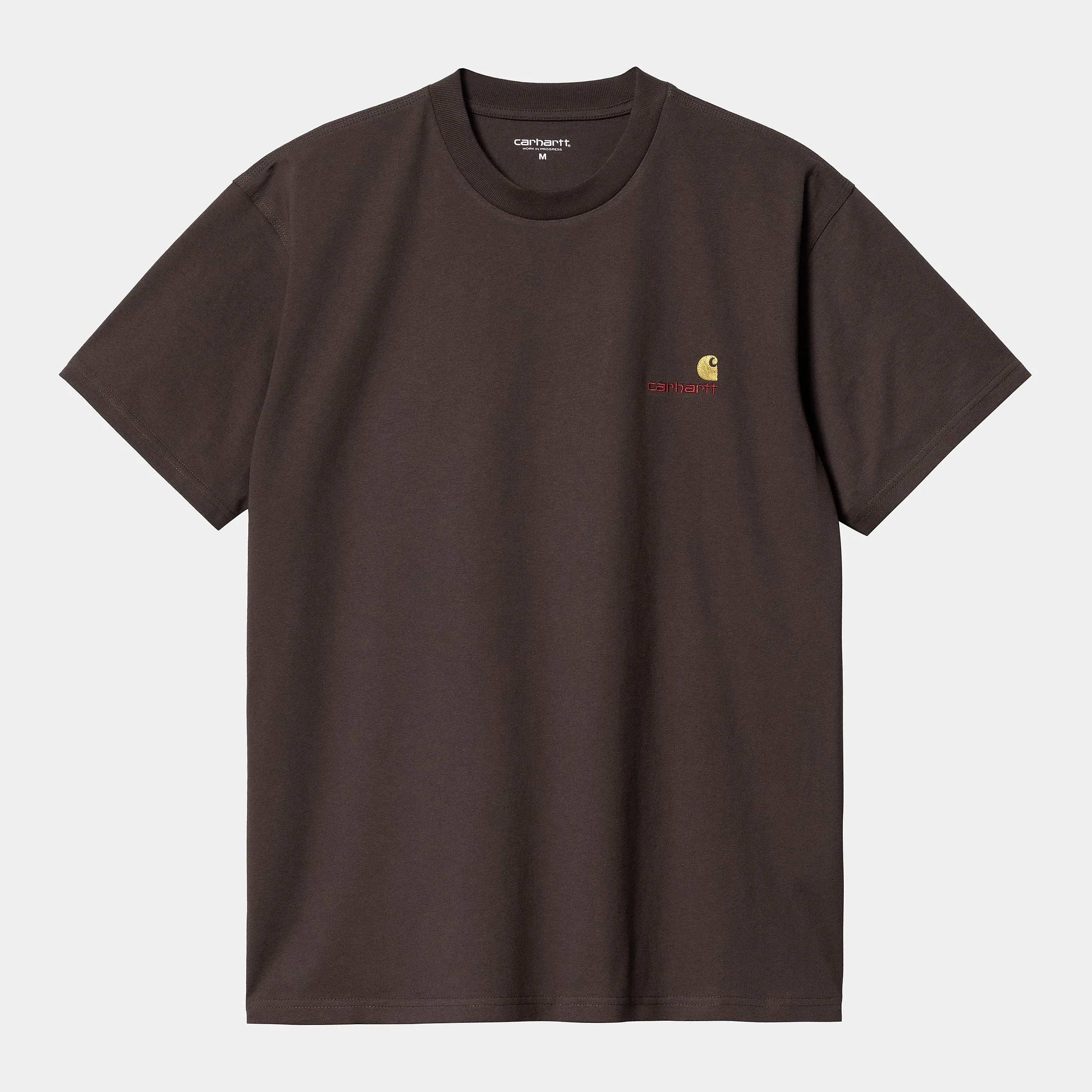 Carhartt WIP Mens Short Sleeved American Script T-Shirt - Buckeye sold by The Foot Factory