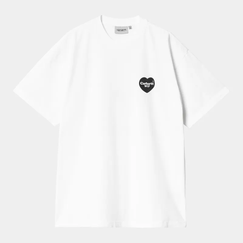 Carhartt WIP Mens Heart Bandana T-Shirt - White / Black made by Carhartt WIP