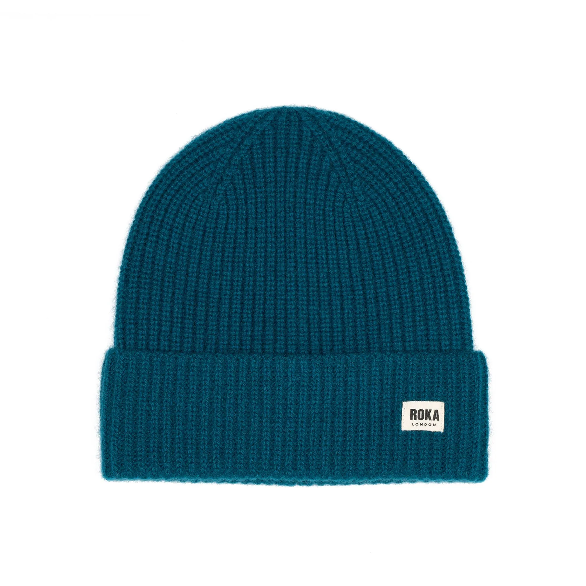 ROKA Shard Cashmere Beanie | Teal sold by The Foot Factory