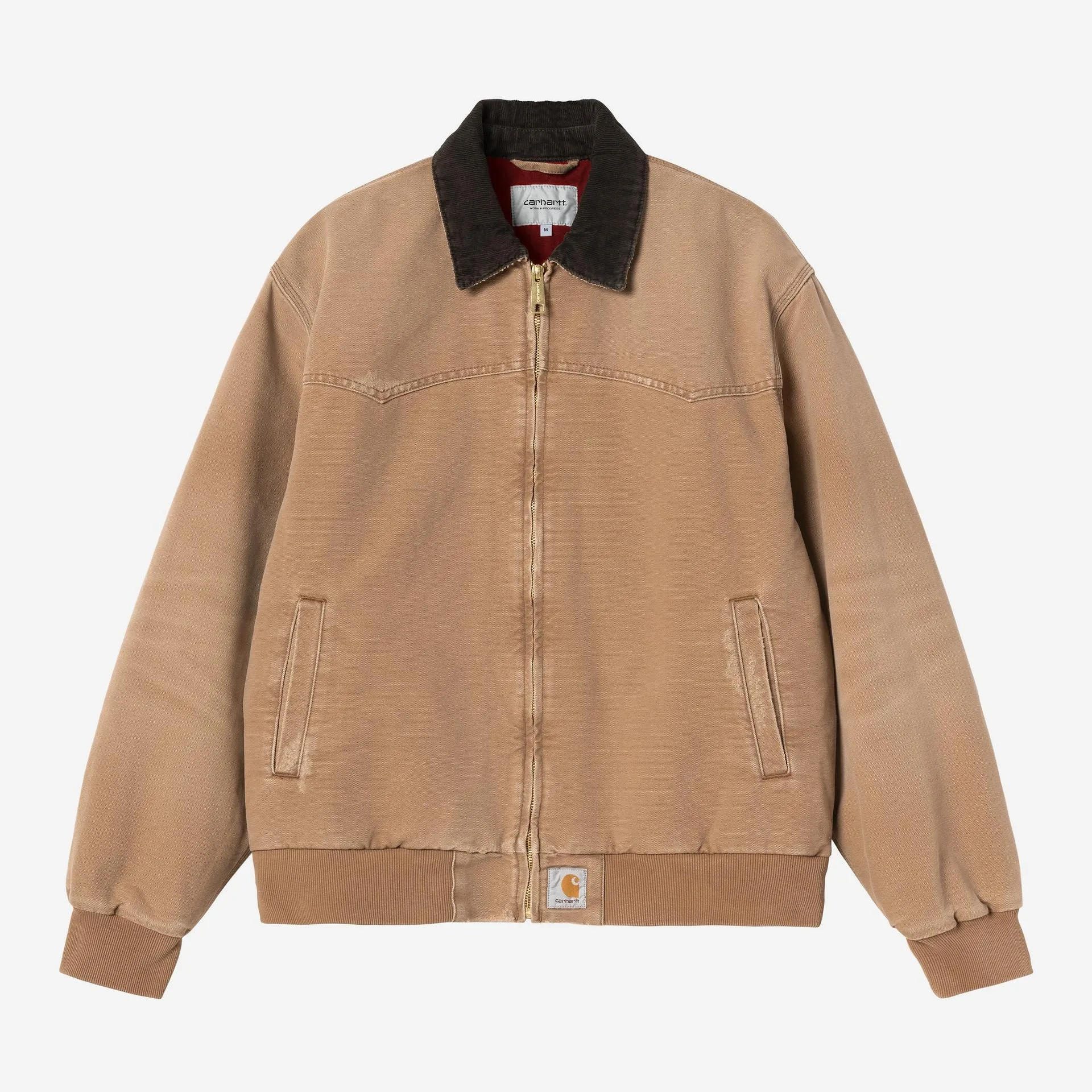 Carhartt WIP Mens OG Santa Fe Jacket | Hamilton Brown Grind Wash sold by The Foot Factory