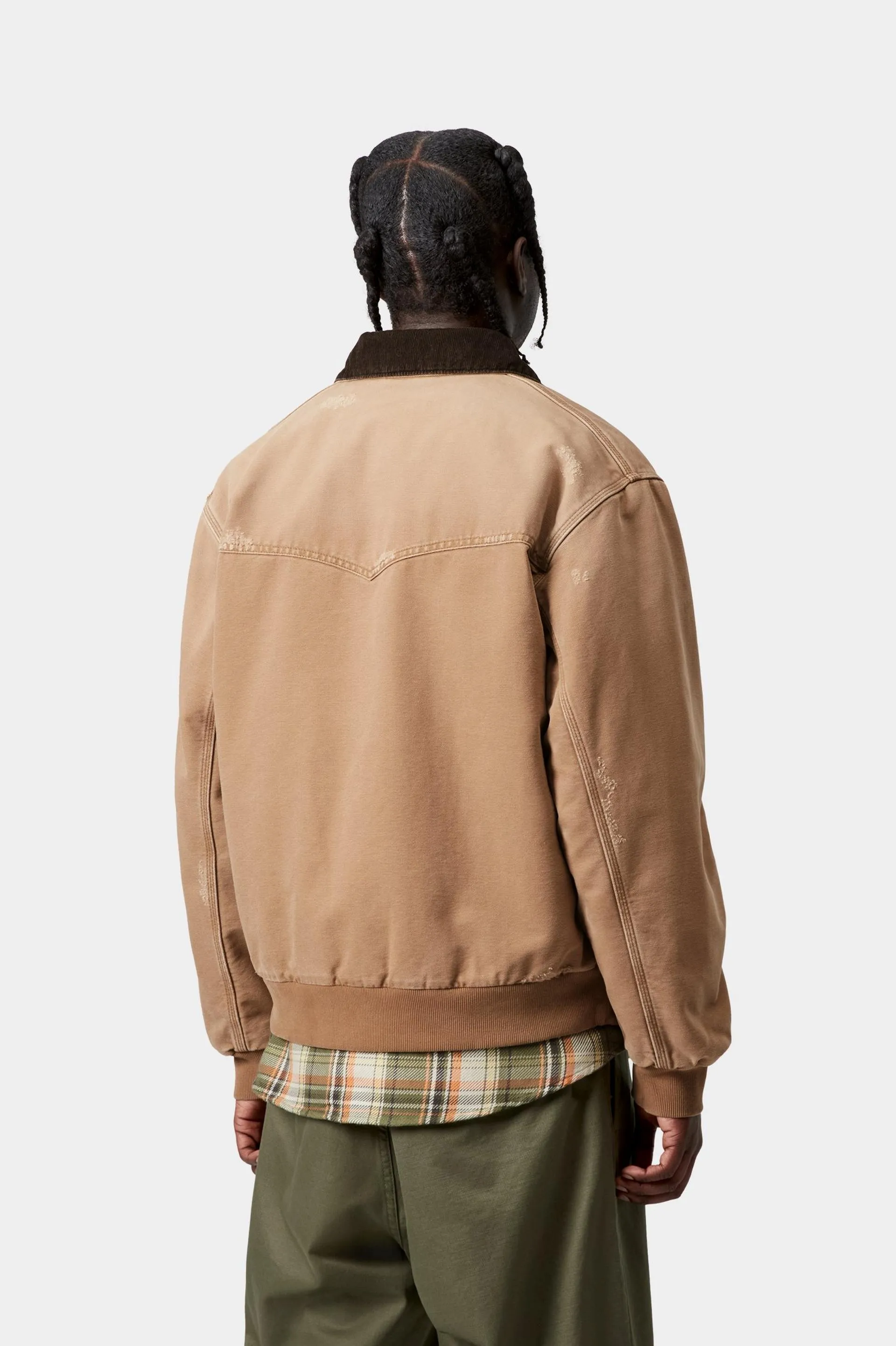 Carhartt WIP Mens OG Santa Fe Jacket | Hamilton Brown Grind Wash sold by The Foot Factory product image thumbnail 5