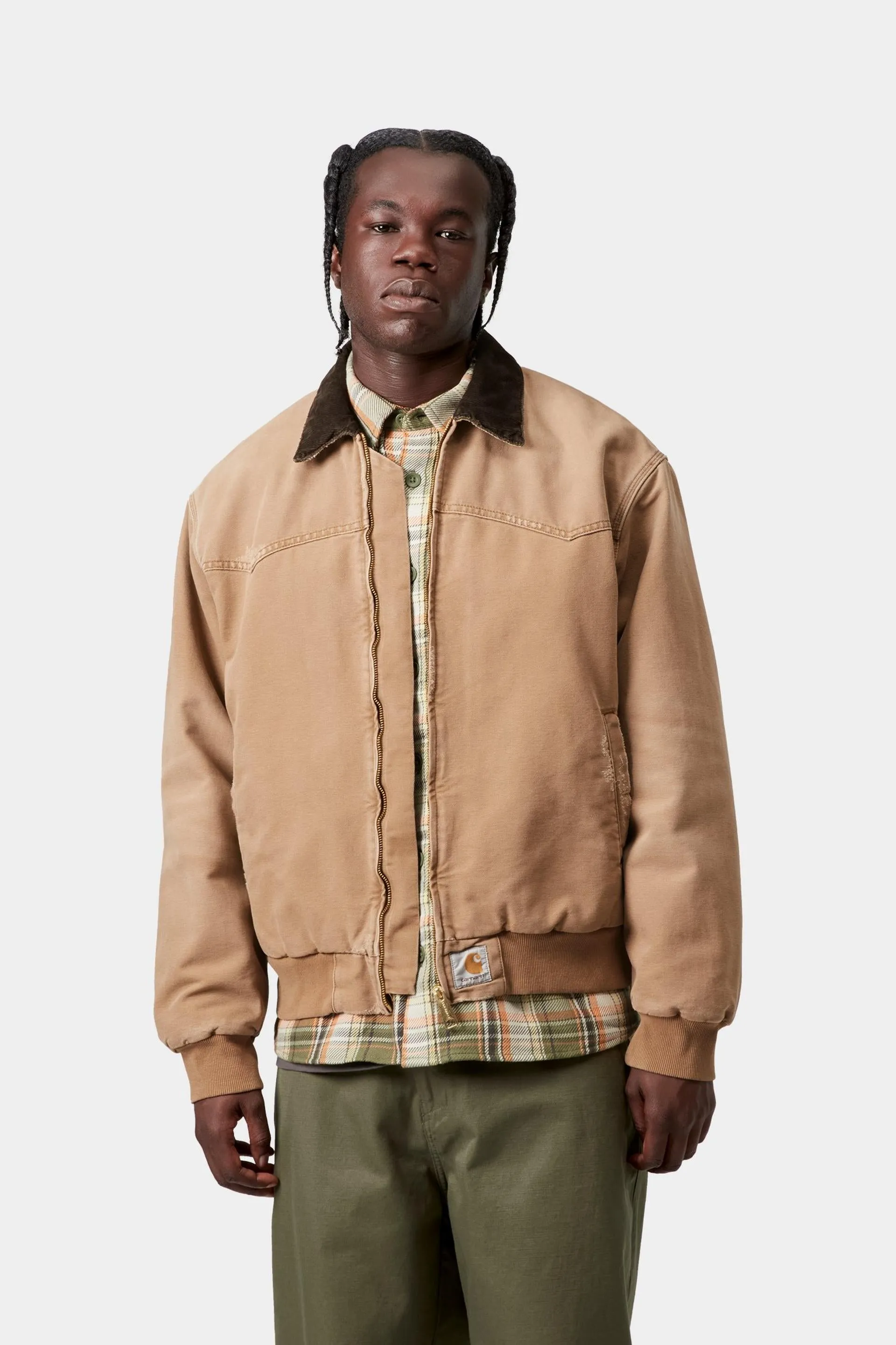 Carhartt WIP Mens OG Santa Fe Jacket | Hamilton Brown Grind Wash sold by The Foot Factory product image thumbnail 4