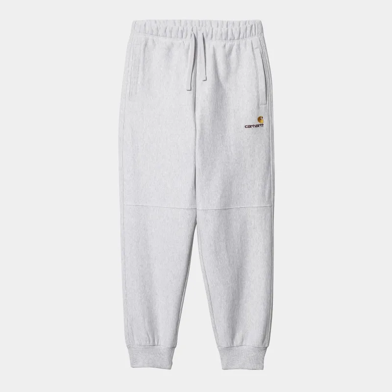 Carhartt WIP Mens American Script Jogging Pant - Ash Heather made by Carhartt WIP
