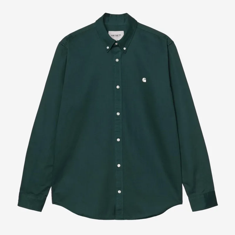Carhartt WIP Mens Madison Shirt | Dark Fir sold by The Foot Factory