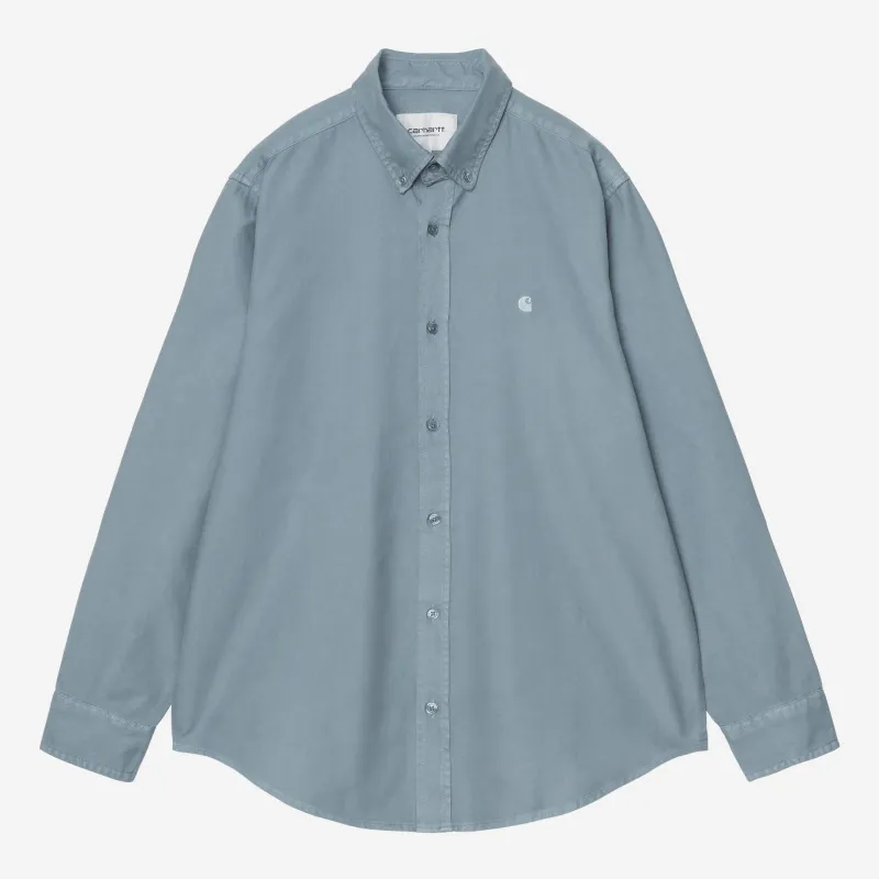 Carhartt WIP Mens Bolton Shirt | Velvet Blue sold by The Foot Factory