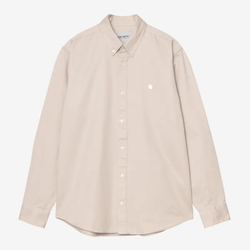 Carhartt WIP Mens Madison Shirt | Fleur De Sel sold by The Foot Factory