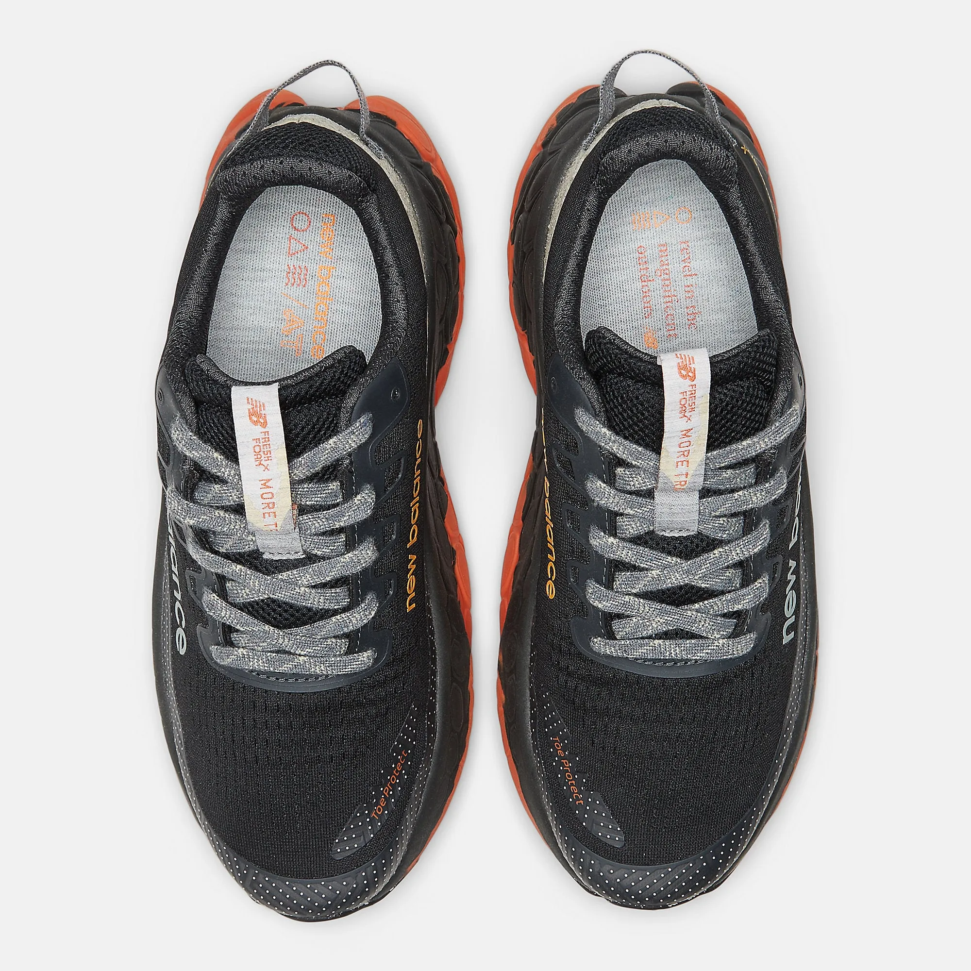 New Balance Mens Fresh Foam X More Trail v3 Trainers - Black / Cayenne sold by The Foot Factory product image thumbnail 3