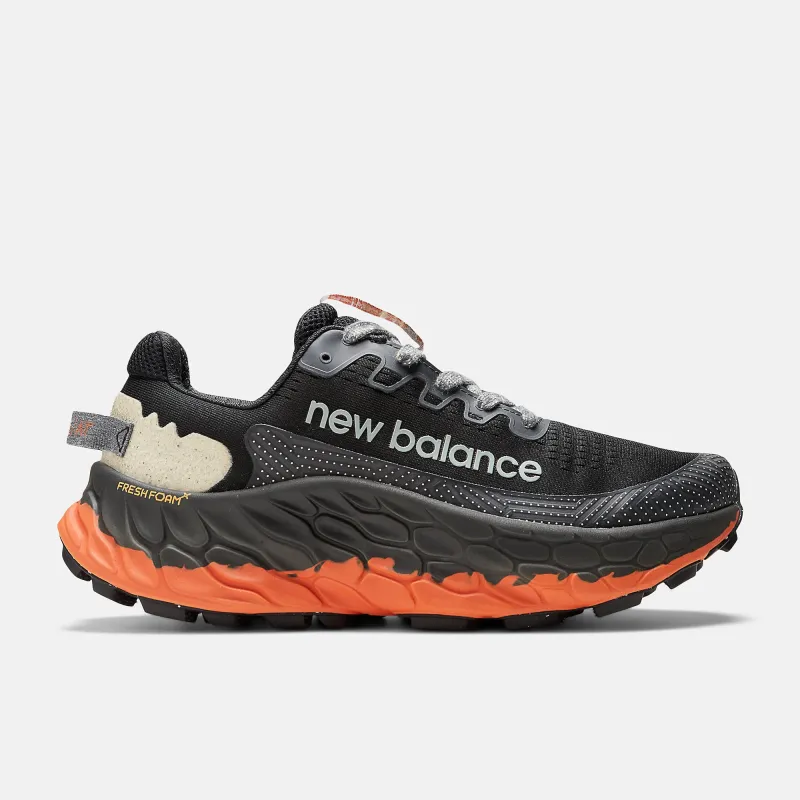 New Balance Mens Fresh Foam X More Trail v3 Trainers - Black / Cayenne made by New Balance