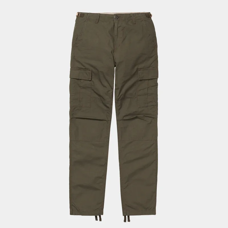 Carhartt WIP Mens Aviation Pant - Cypress Rinsed made by Carhartt WIP