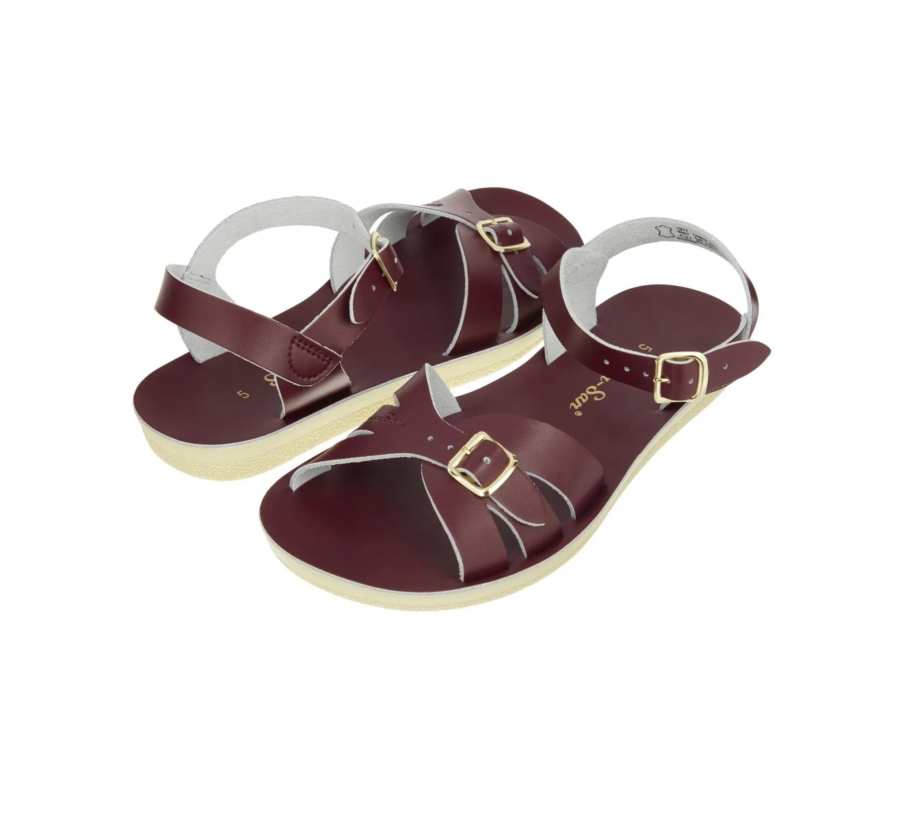 Salt Water Sandals Womens Boardwalk Sandal - Claret sold by The Foot Factory product image thumbnail 2