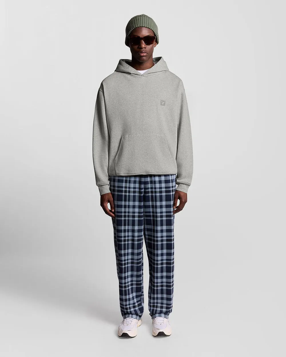 Lyle & Scott Mens Lounge Pullover Hoodie | Light Grey Marl sold by The Foot Factory product image thumbnail 2