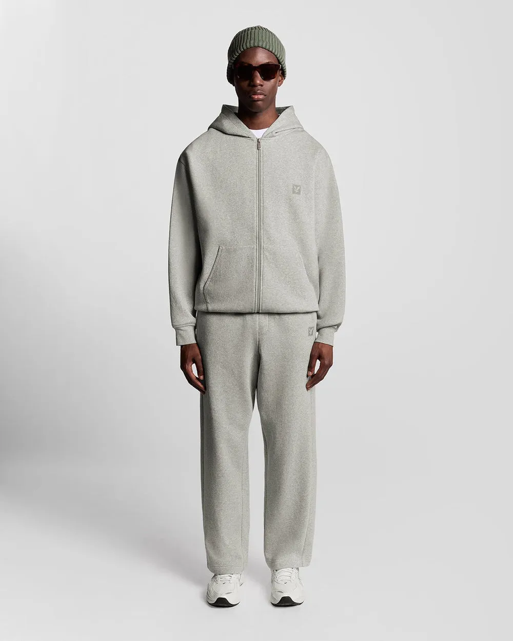 Lyle & Scott Mens Lounge Full Zip Hoodie | Light Grey Marl sold by The Foot Factory product image thumbnail 2