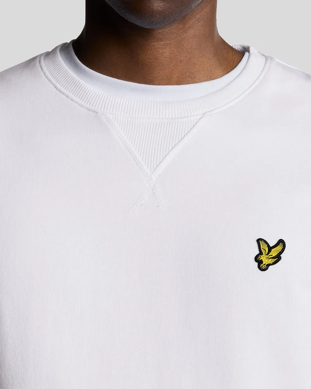 Lyle & Scott Mens Crew Neck Sweatshirt | White sold by The Foot Factory product image thumbnail 3