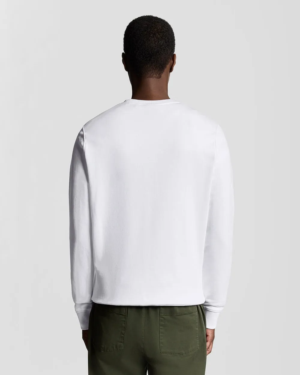Lyle & Scott Mens Crew Neck Sweatshirt | White sold by The Foot Factory product image thumbnail 4