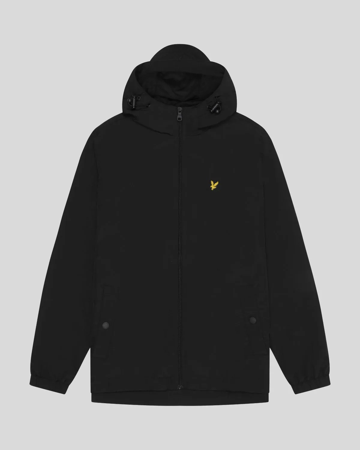 Lyle & Scott Mens Water Resistant Hooded Jacket | Jet Black sold by The Foot Factory product image thumbnail 5