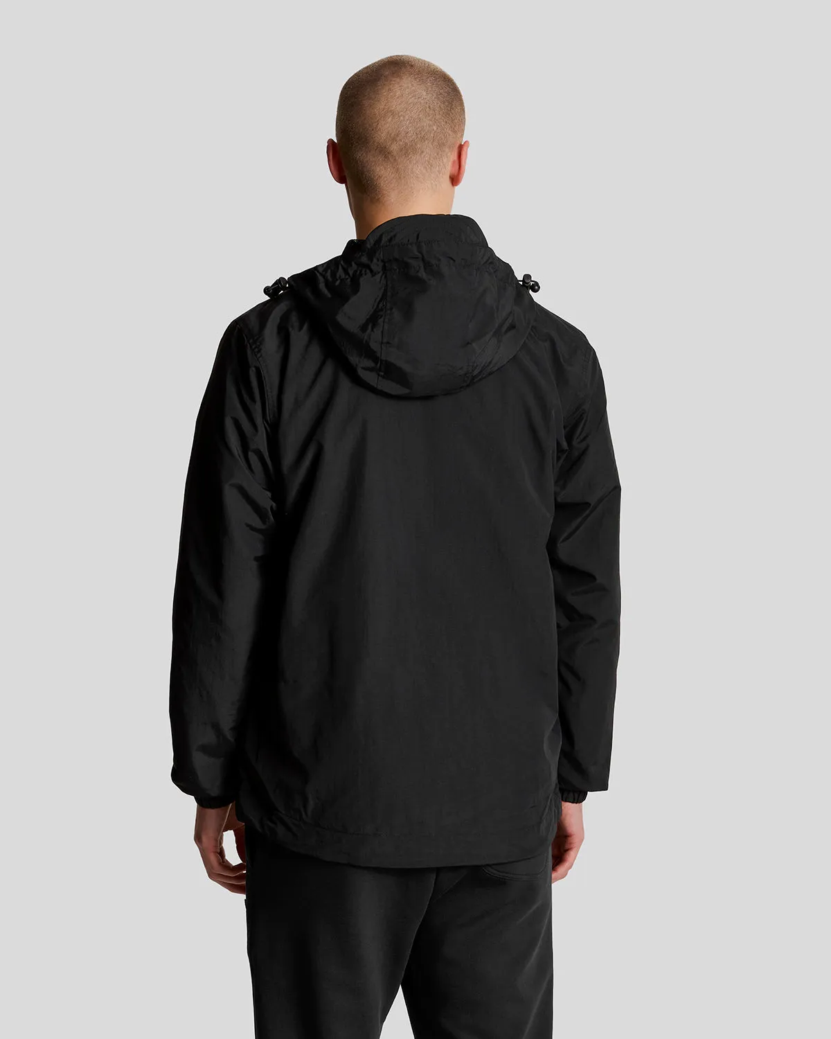 Lyle & Scott Mens Water Resistant Hooded Jacket | Jet Black sold by The Foot Factory product image thumbnail 3