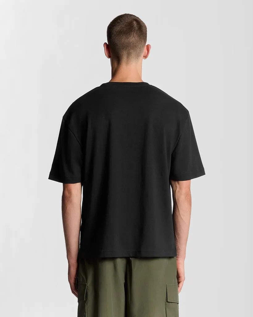 Lyle & Scott Mens Ultra Soft Cotton Blend T-Shirt | Black sold by The Foot Factory product image thumbnail 4